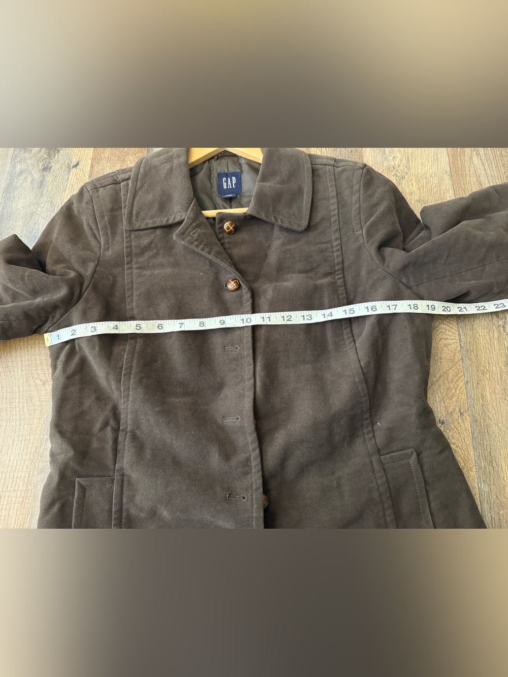 GAP Brown Women's Trench Coat - Button Front - Picture 5 of 7